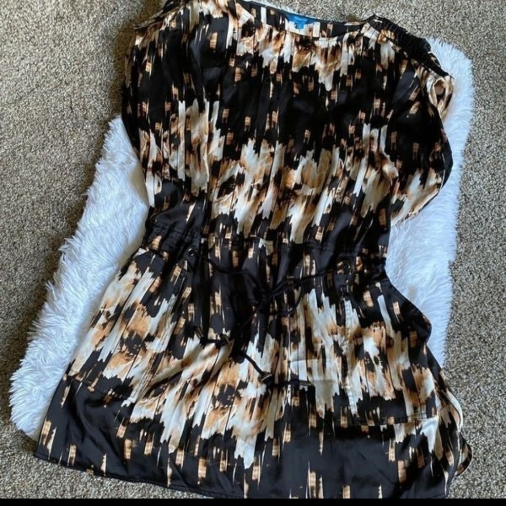 Derek Lam Drawstring Waist Dress, XL